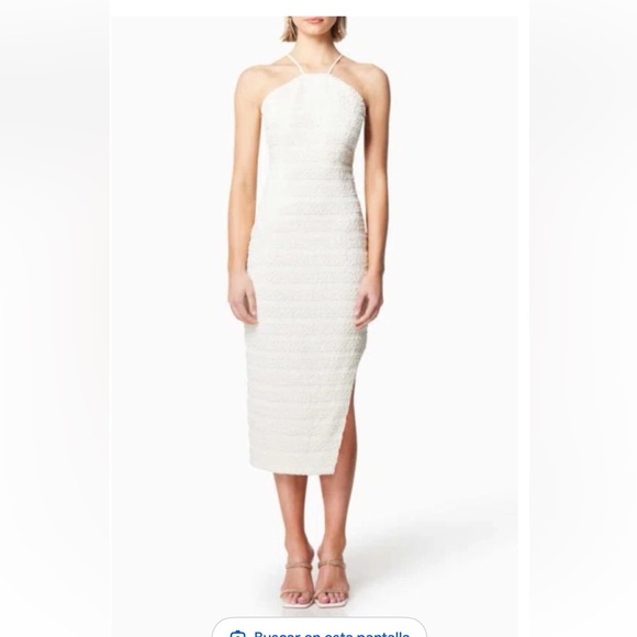 ELLIATT
Ravish Textured Stripe
Open Back Dress In Ivory - Picture 4 of 10